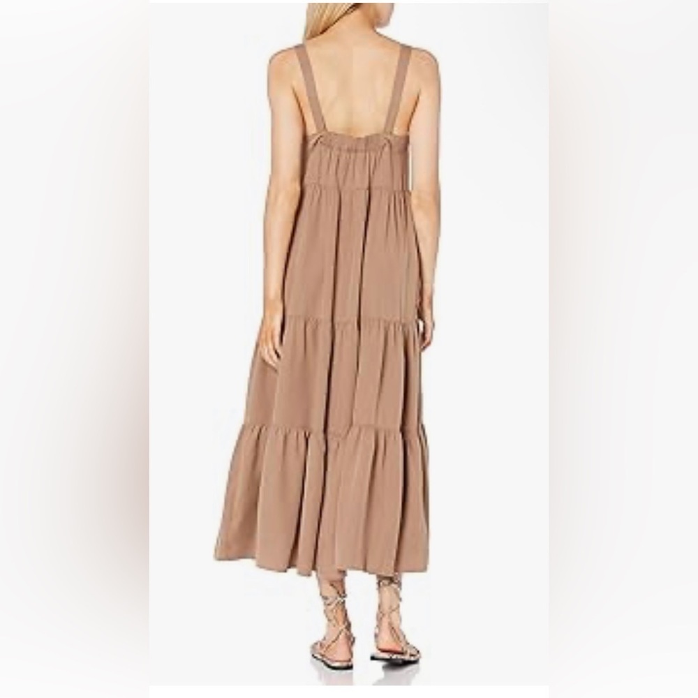Chic Tan Maxi Dress for Women - Picture 2 of 14